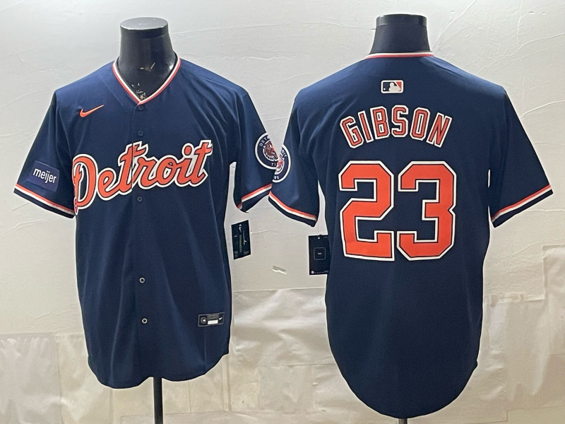 Men Detroit Tigers #23 Gibson blue Nike 2026 MLB Jersey 0409002->detroit tigers->MLB Jersey